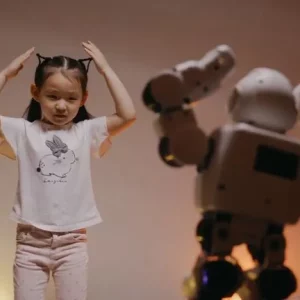 Girl Dancing With A Robot