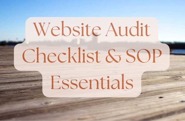 website-audit-checklist