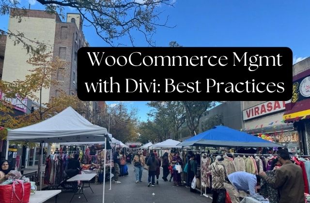 WooCommerce Mgmt with Divi: Best Practices